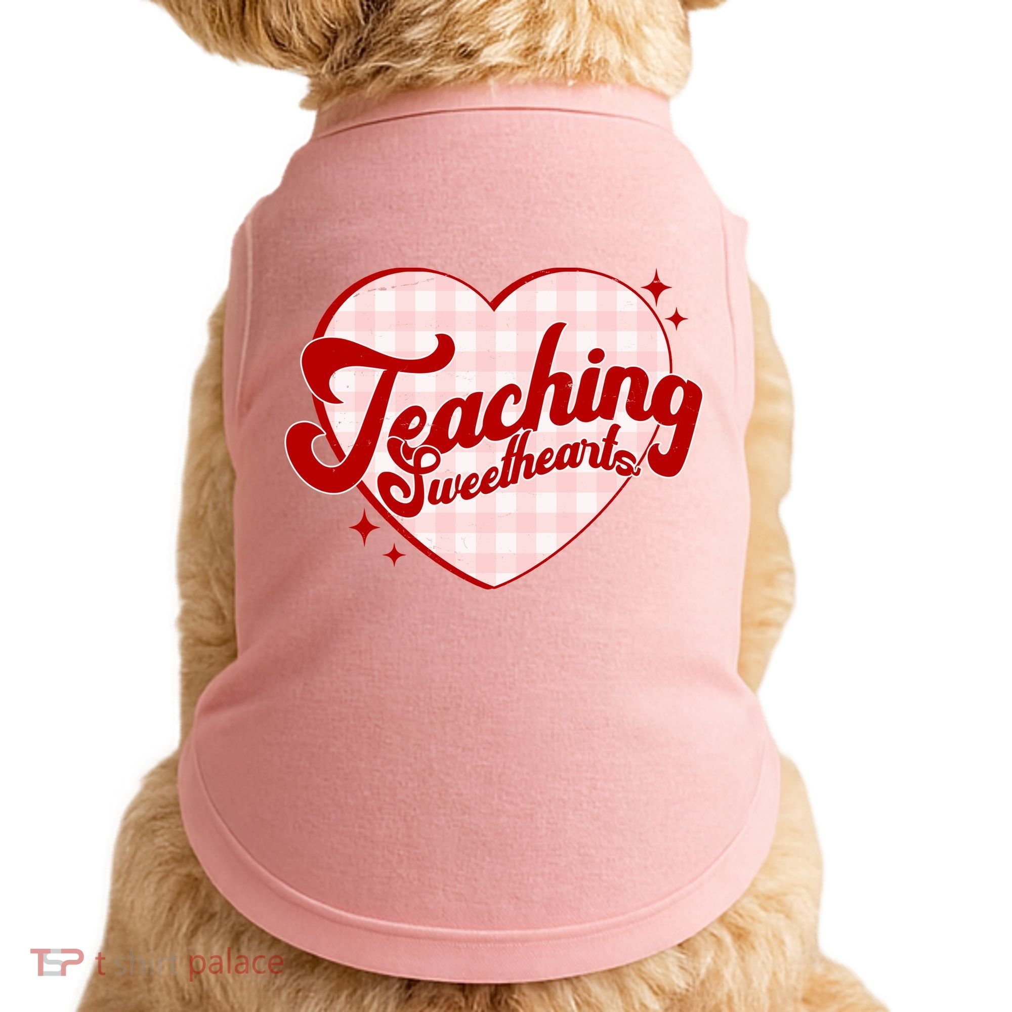 Teaching Sweethearts Cute Valentines Day Teacher Doggie Tank