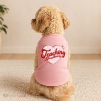 Teaching Sweethearts Cute Valentines Day Teacher Doggie Tank thumb 2