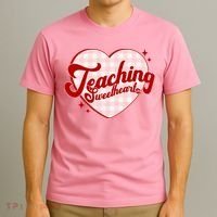 Teaching Sweethearts Cute Valentines Day Teacher T-Shirt thumb 3