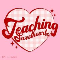 Teaching Sweethearts Cute Valentines Day Teacher Visor thumb 3