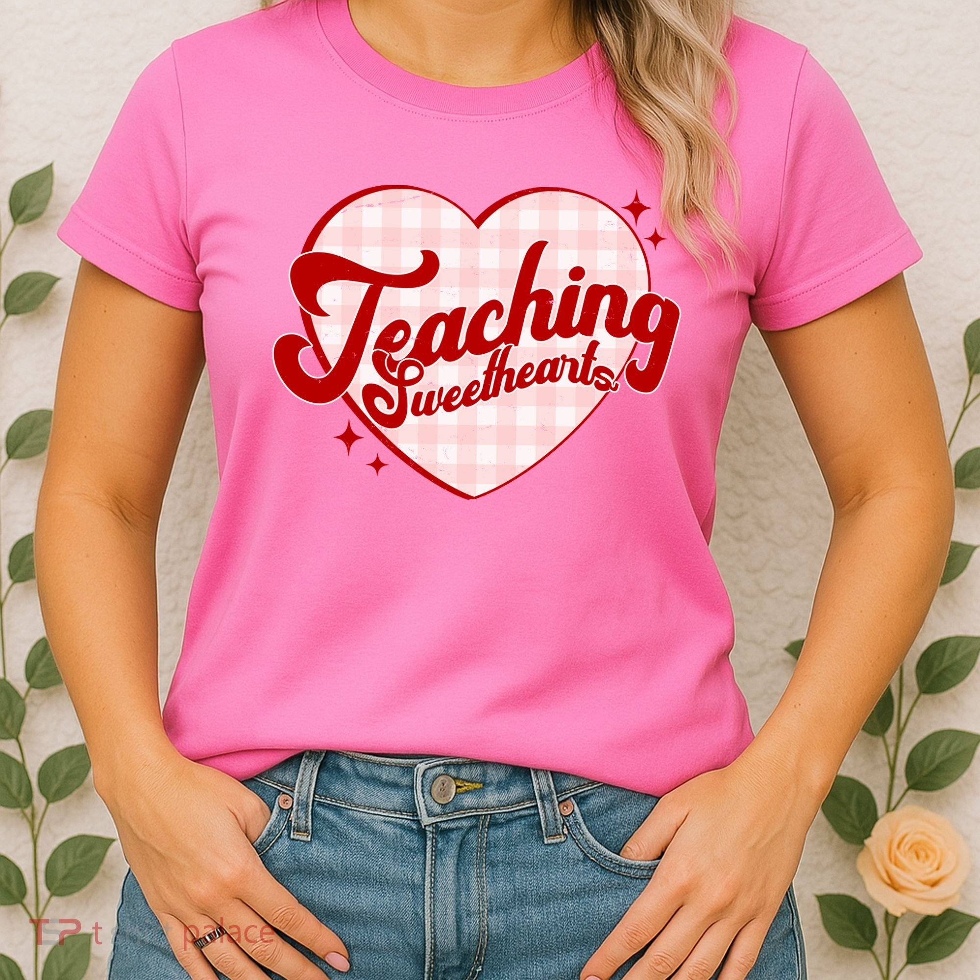 Teaching Sweethearts Cute Valentines Day Teacher Women's T-Shirt