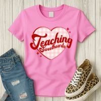Teaching Sweethearts Cute Valentines Day Teacher Women's T-Shirt thumb 3