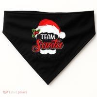 Team Santa Christmas Family USA-Made Doggie Bandana thumb 0