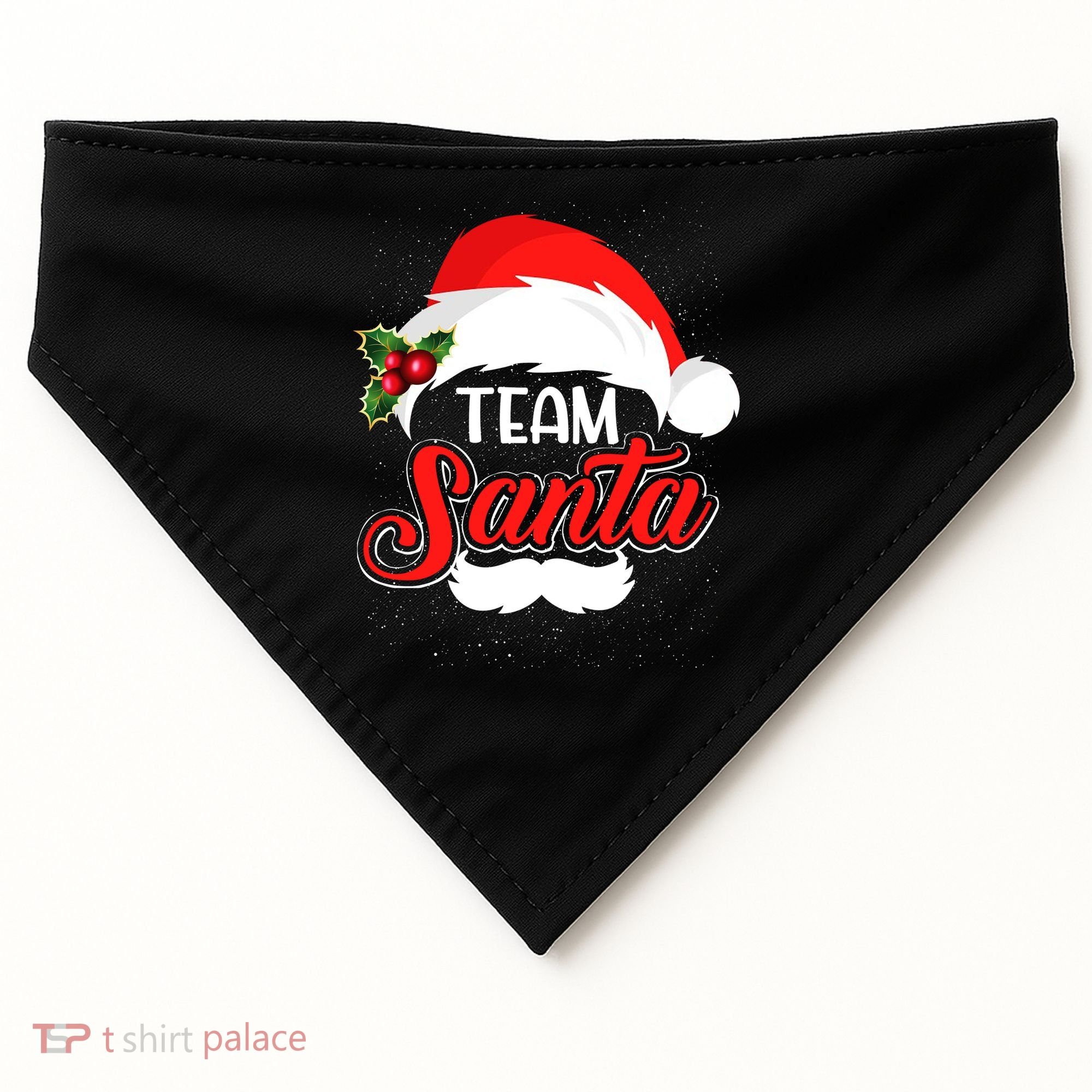 Team Santa Christmas Family USA-Made Doggie Bandana