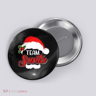 Team Santa Christmas Family Button