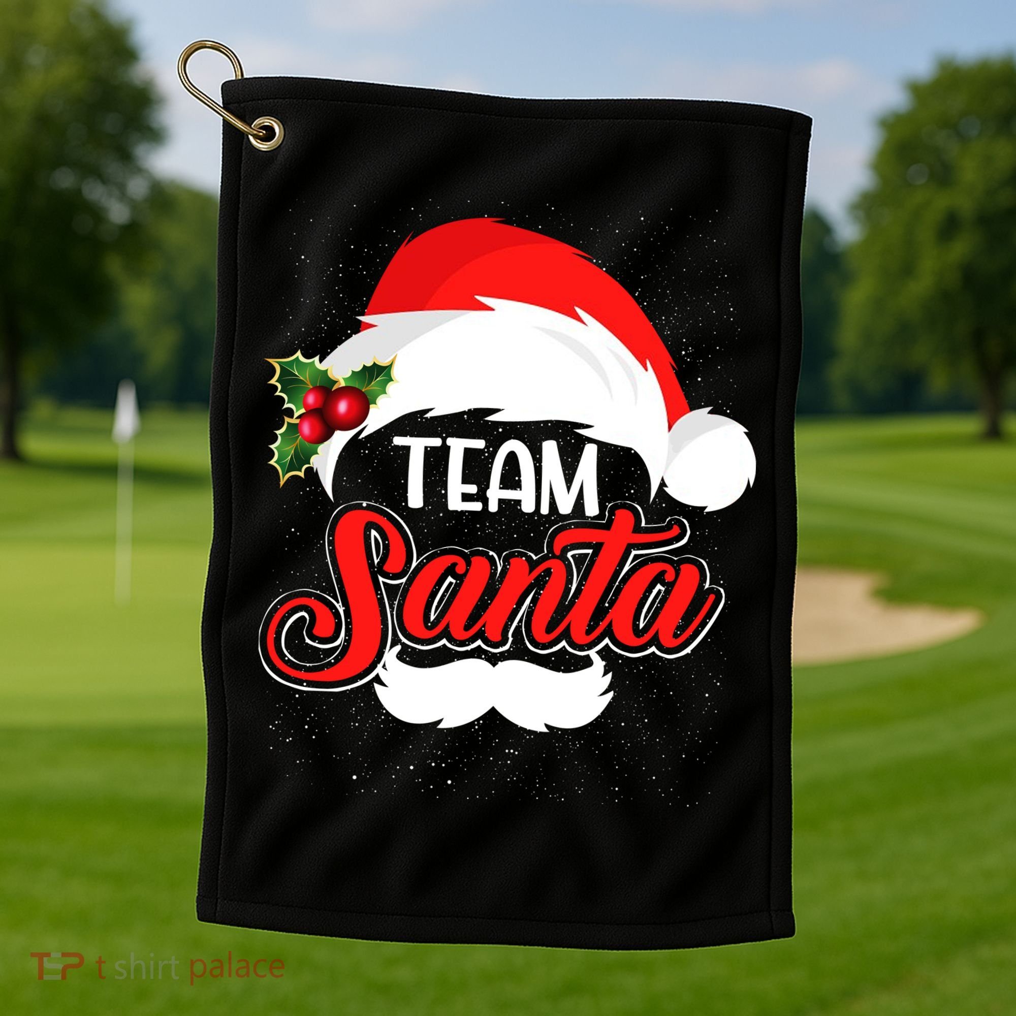 Team Santa Christmas Family Golf Towel