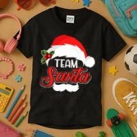 Team Santa Christmas Family Kids T-Shirt thumb 3