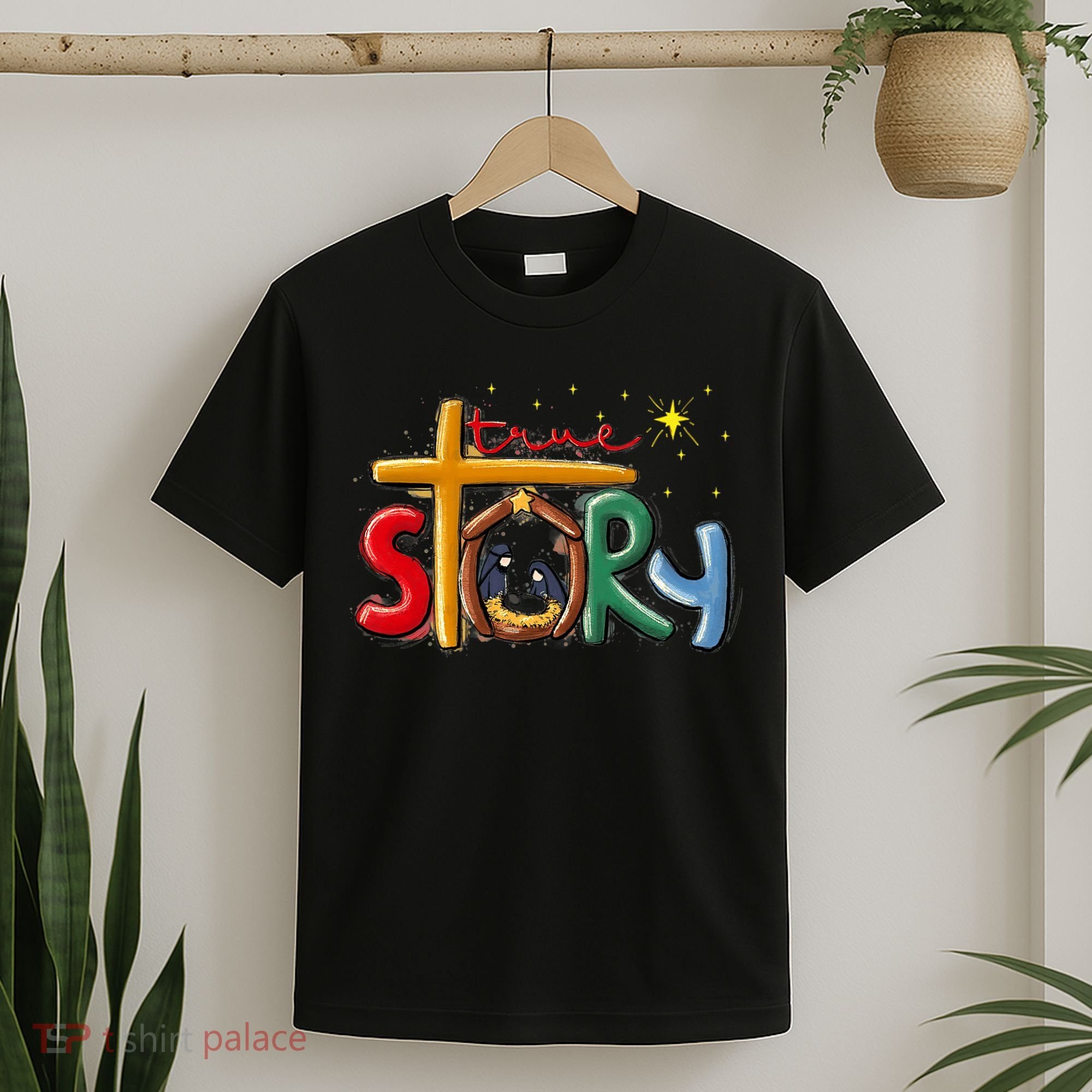 True Story Christmas Nativity Jesus Christian Christmas Premium T-Shirt