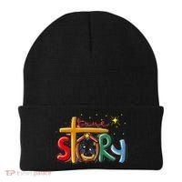 True Story Christmas Nativity Jesus Christian Christmas Premium Beanie thumb 0