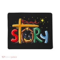 True Story Christmas Nativity Jesus Christian Christmas Premium Mousepad thumb 0