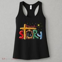 True Story Christmas Nativity Jesus Christian Christmas Premium Women's Tank Top thumb 3