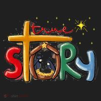 True Story Christmas Nativity Jesus Christian Christmas Premium Hat thumb 2