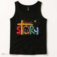 True Story Christmas Nativity Jesus Christian Christmas Premium Tank Top thumb 2