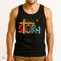 True Story Christmas Nativity Jesus Christian Christmas Premium Tank Top thumb 3