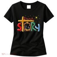 True Story Christmas Nativity Jesus Christian Christmas Premium Women's T-Shirt thumb 0
