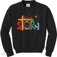 True Story Christmas Nativity Jesus Christian Christmas Premium Kids Sweatshirt thumb 0