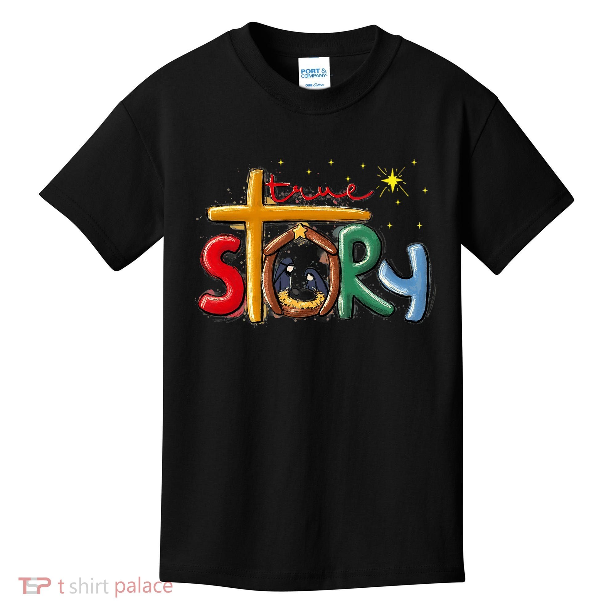 True Story Christmas Nativity Jesus Christian Christmas Premium Kids T-Shirt
