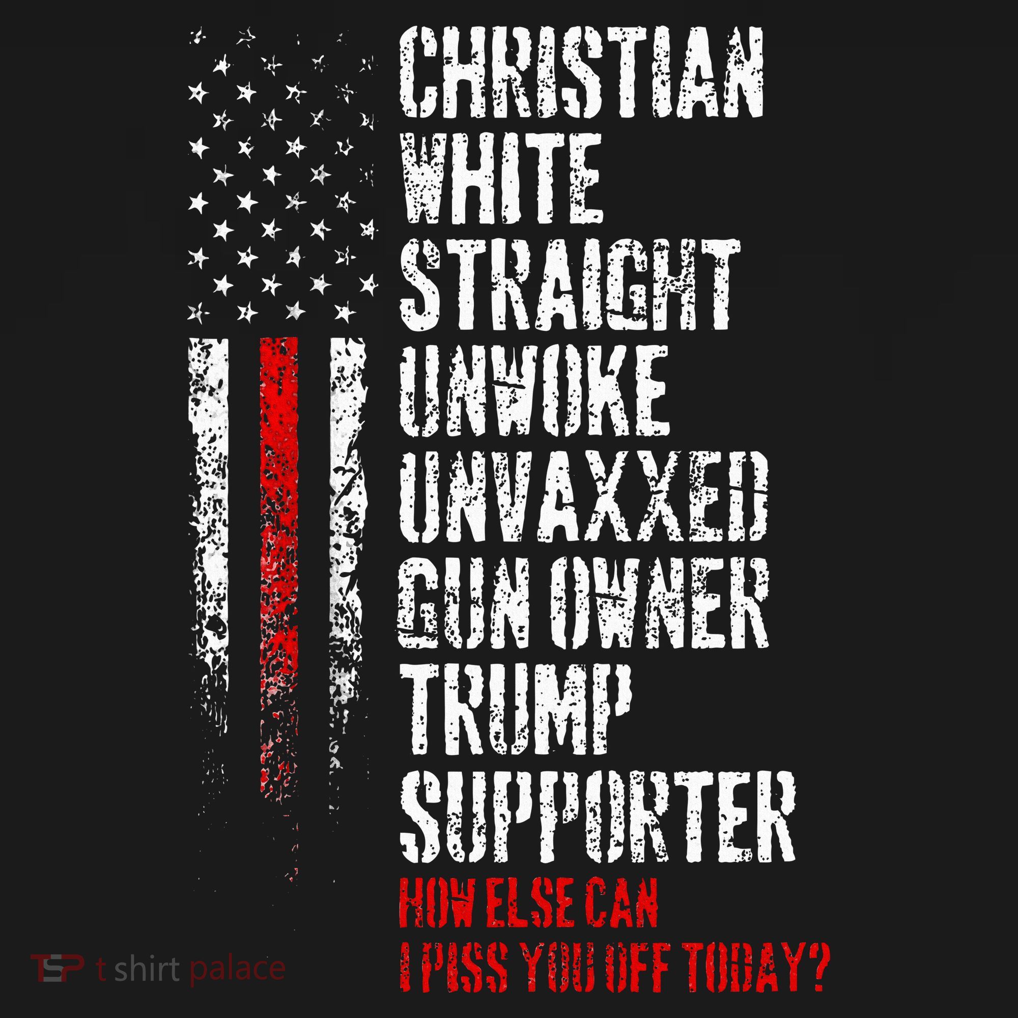 Trump Supporter Christian White Straight Unwoke Unvaxxed Mousepad