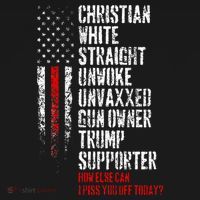 Trump Supporter Christian White Straight Unwoke Unvaxxed Women's Tank Top thumb 5