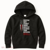 Trump Supporter Christian White Straight Unwoke Unvaxxed Kids Hoodie thumb 0