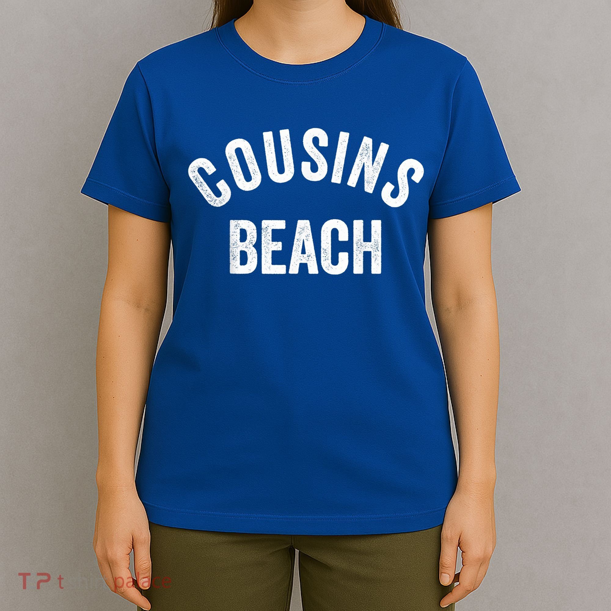 The Summer Cousins Beach I Turned Pretty College Letters T-Shirt