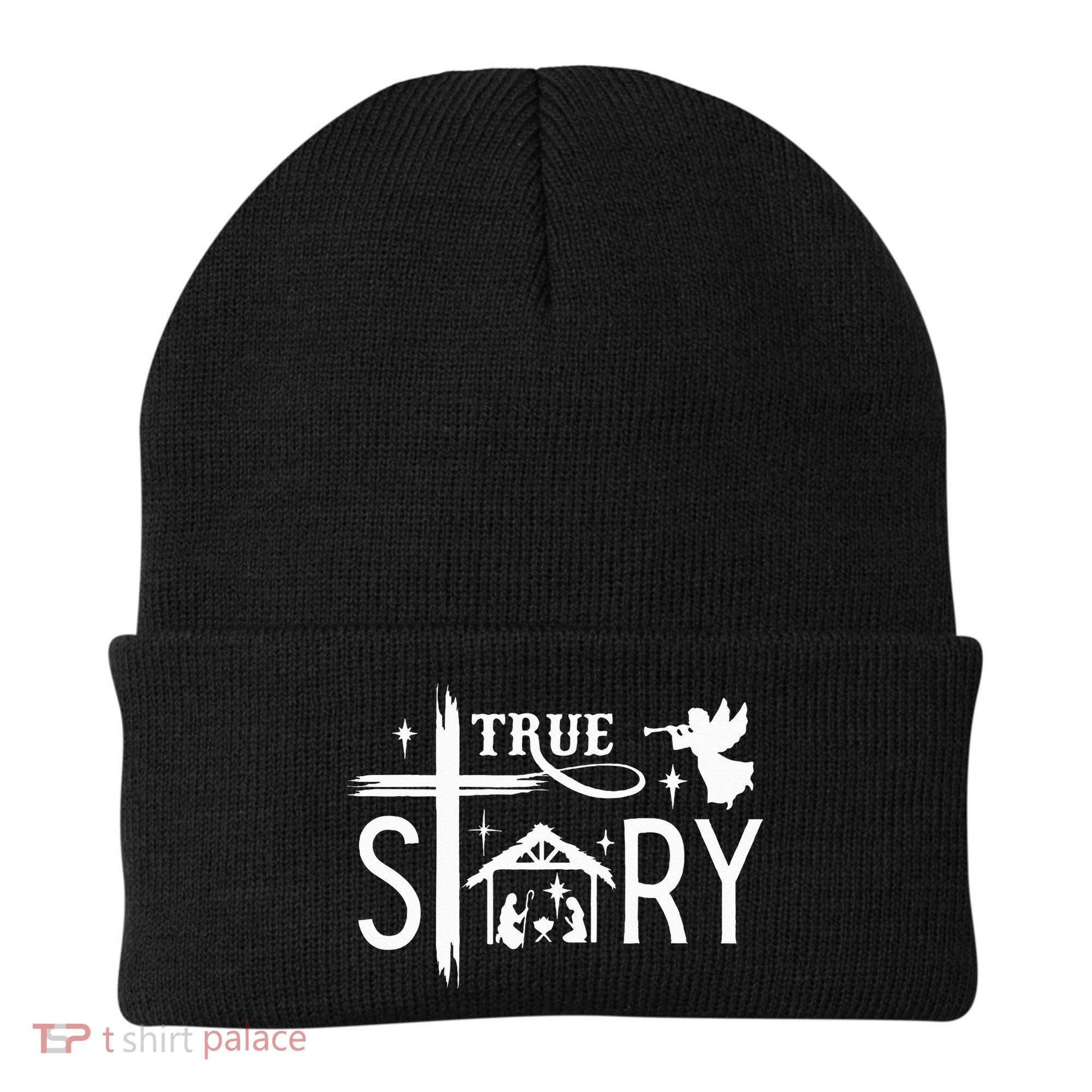 True Story Christmas Nativity Jesus Christian Beanie