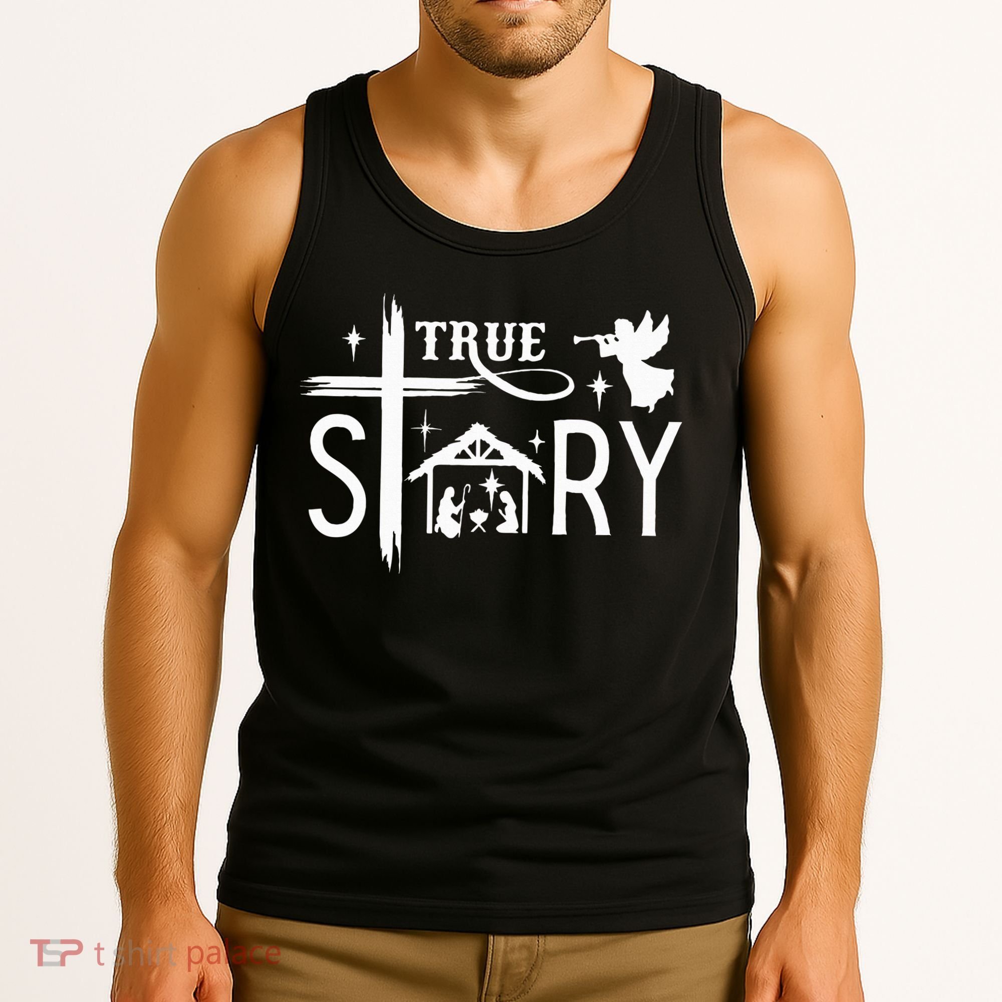True Story Christmas Nativity Jesus Christian Tank Top