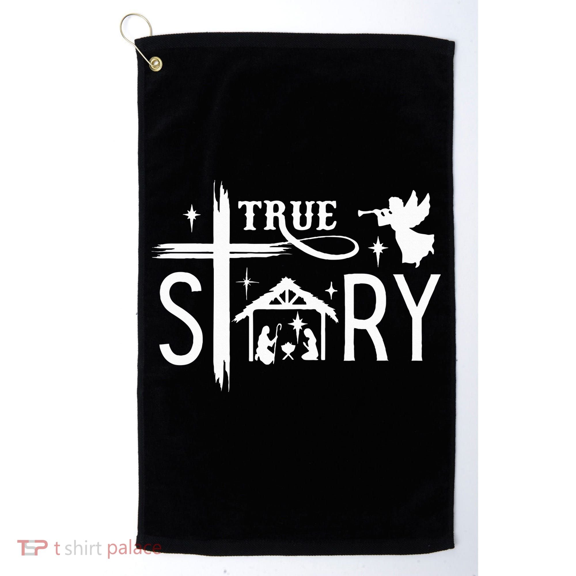 True Story Christmas Nativity Jesus Christian Golf Towel
