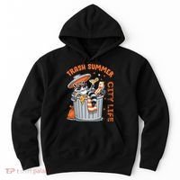 Trash Summer City Life Raccoon Hoodie thumb 0