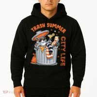 Trash Summer City Life Raccoon Hoodie thumb 2