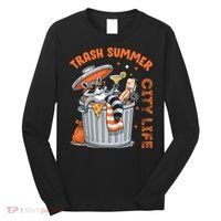 Trash Summer City Life Raccoon Long Sleeve Shirt thumb 0