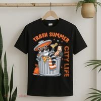 Trash Summer City Life Raccoon T-Shirt thumb 2