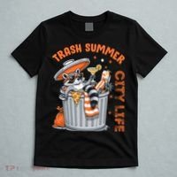 Trash Summer City Life Raccoon T-Shirt thumb 5