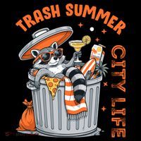 Trash Summer City Life Raccoon Coffee Mug thumb 5
