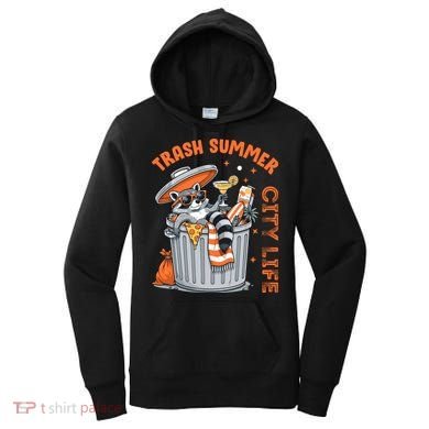 Trash Summer City Life Raccoon Women's Hoodie