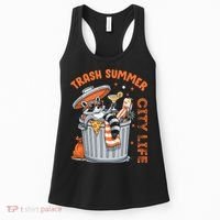 Trash Summer City Life Raccoon Women's Tank Top thumb 0