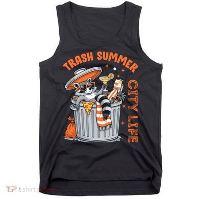 Trash Summer City Life Raccoon Tank Top