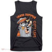 Trash Summer City Life Raccoon Tank Top thumb 0
