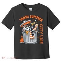 Trash Summer City Life Raccoon Toddler T-Shirt thumb 0
