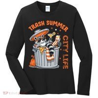 Trash Summer City Life Raccoon Women's Long Sleeve Shirt thumb 0