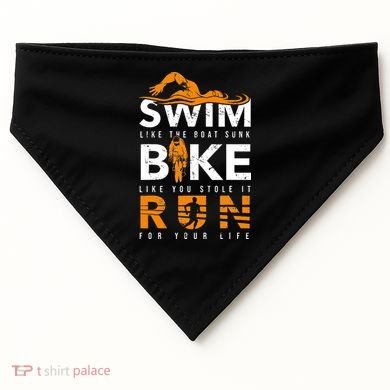 Triathlon Swimming Cycling Running USA-Made Doggie Bandana