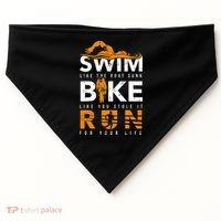 Triathlon Swimming Cycling Running USA-Made Doggie Bandana thumb 0