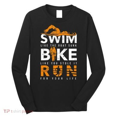 Triathlon Swimming Cycling Running Long Sleeve Shirt