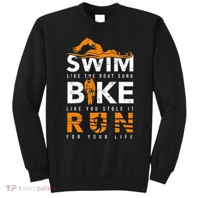 Triathlon Swimming Cycling Running Sweatshirt
