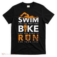 Triathlon Swimming Cycling Running T-Shirt thumb 0