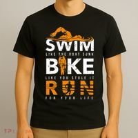Triathlon Swimming Cycling Running T-Shirt thumb 3