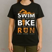 Triathlon Swimming Cycling Running T-Shirt thumb 4