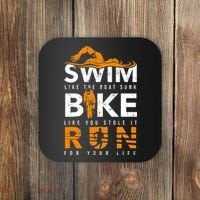 Triathlon Swimming Cycling Running Coaster thumb 0