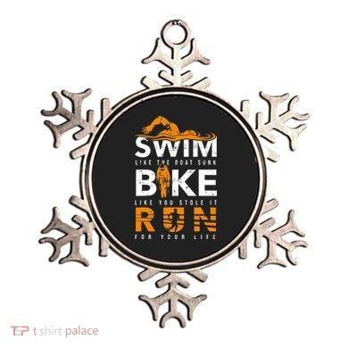 Triathlon Swimming Cycling Running Ornament