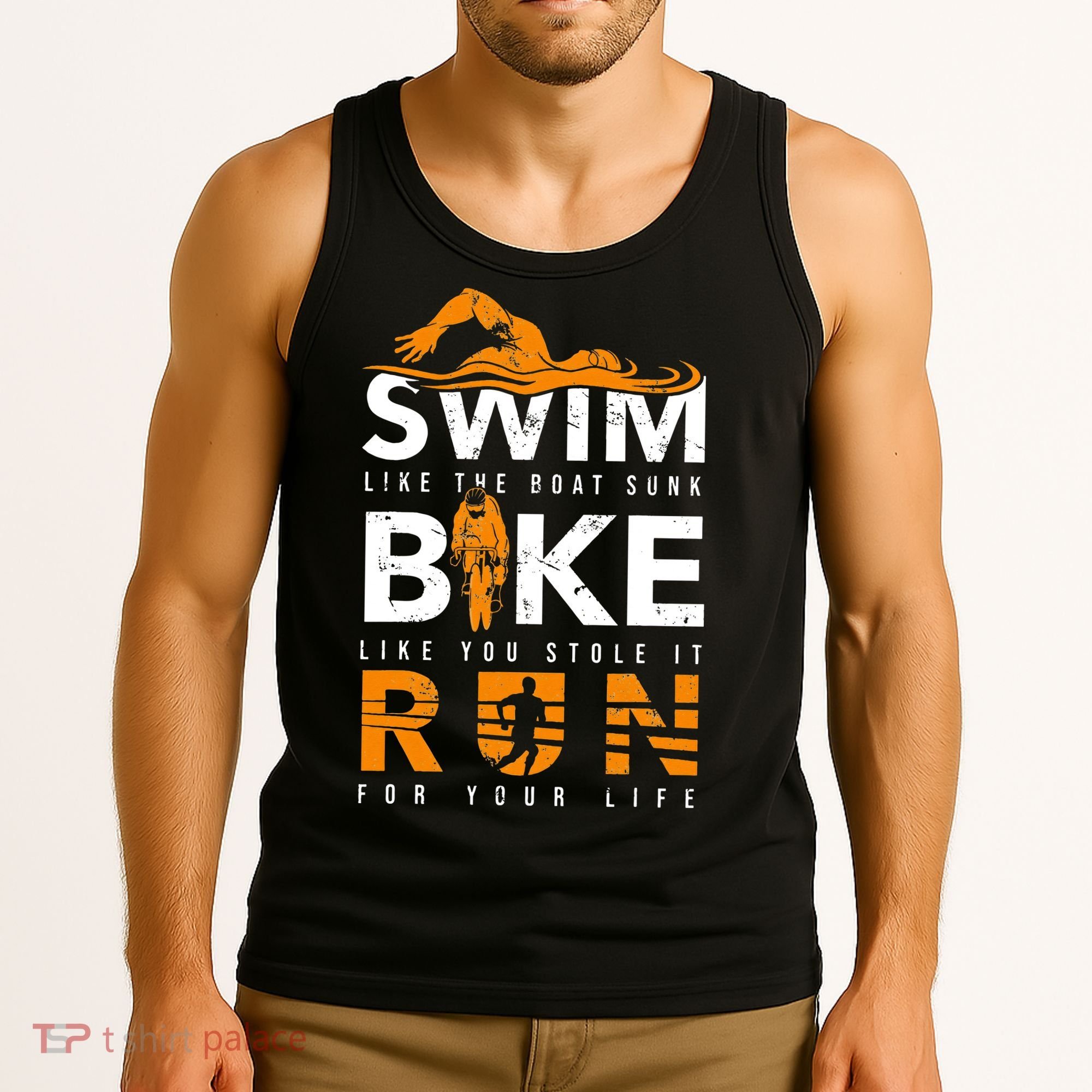 Triathlon Swimming Cycling Running Tank Top